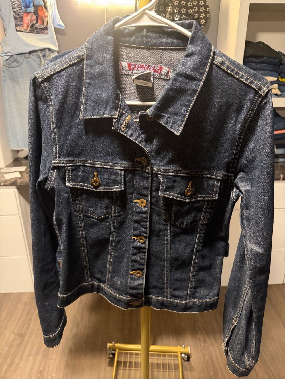 Silver Jeans Dark Wash Denim Jacket